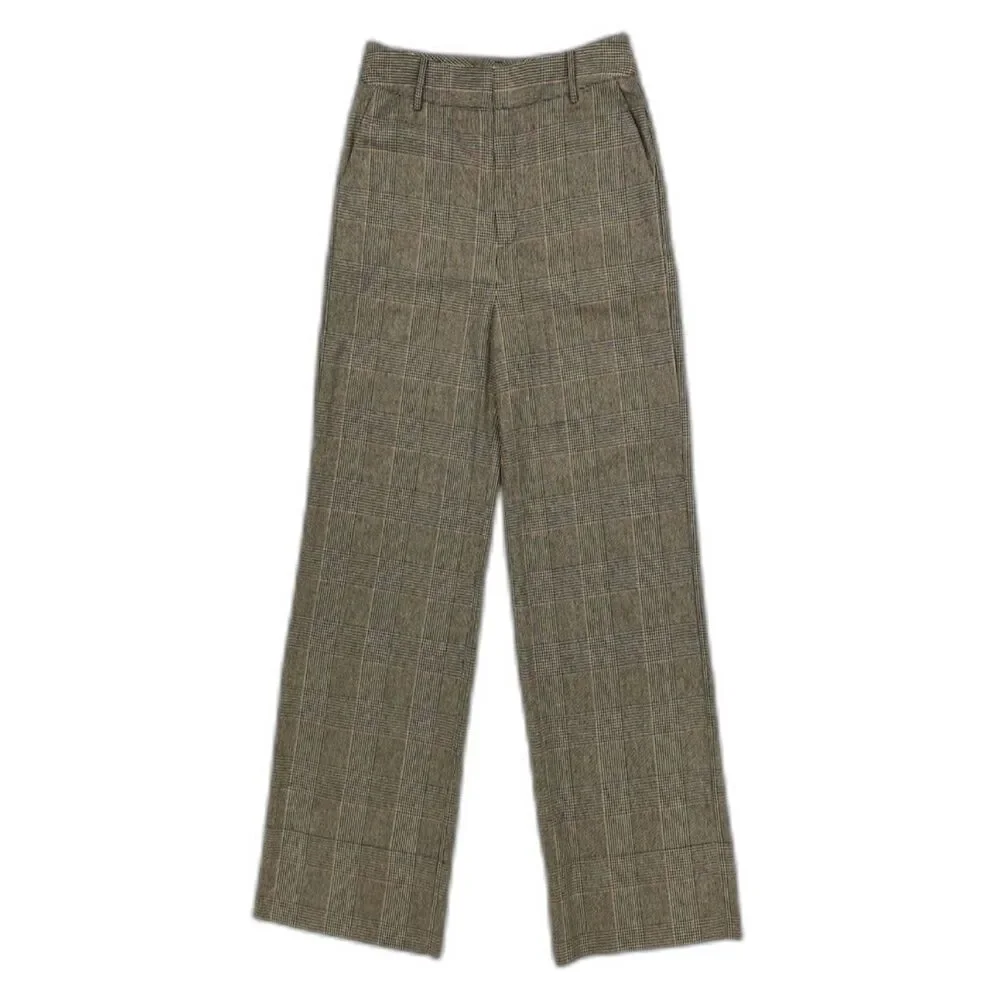 NEW CO Collections Wool Wide Leg Trouser Plaid Academia Old Money Quiet Luxury - Picture 13 of 13